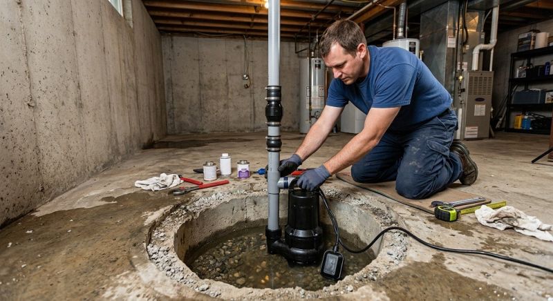 Drainage Pump Installation in West Des Moines, IA