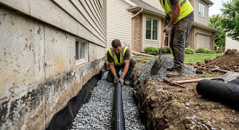 French Drain Clearing in Tuscaloosa, AL