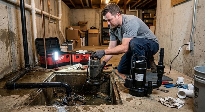 Sump Pump Installation in Des Moines, IA