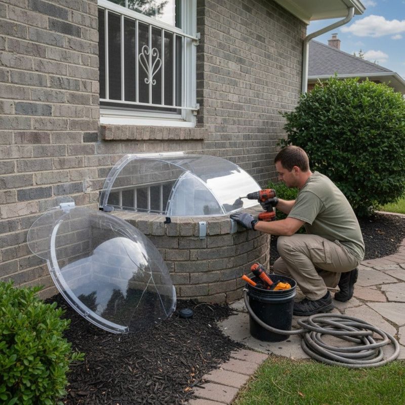 Window Well Cover Installation in Kansas City, KS