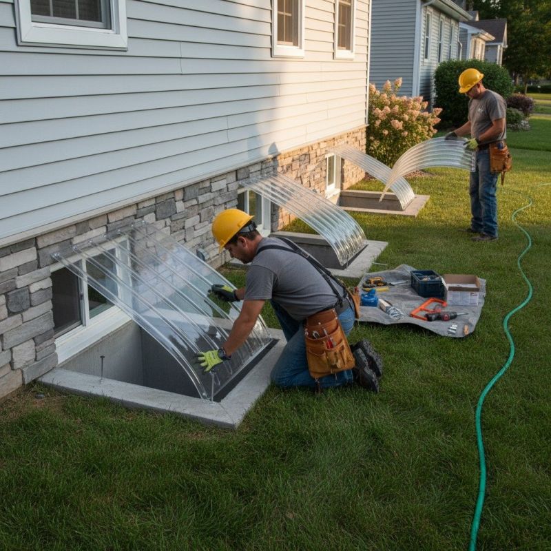 Window Well Cover Installation in Conroe, TX